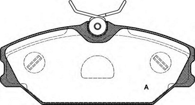 OPEN PARTS bpa020800 -  Комплект тормозных колодок, дисковый тормоз